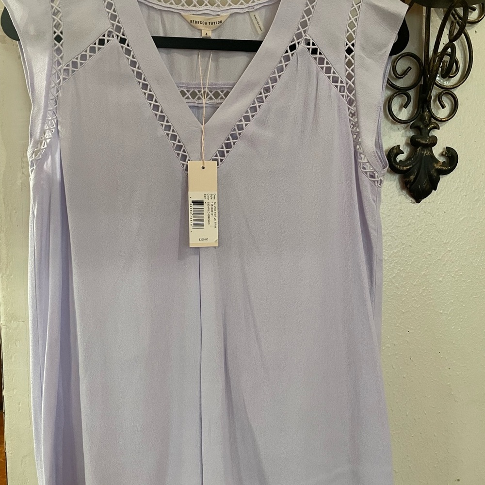 Rebeca Taylor top size 4, wild orchid color original price$225